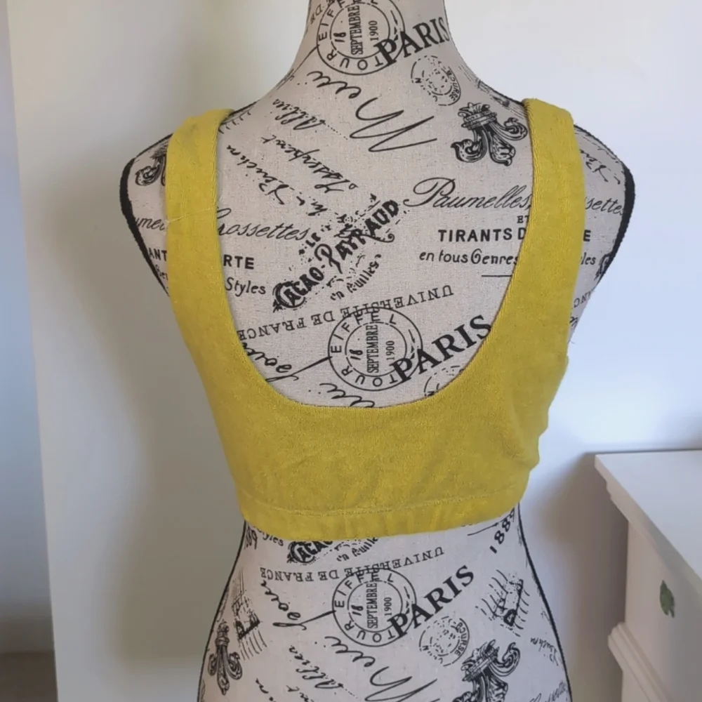 OFFLINE AERIE | Women's Green Rush Terry Recharge Least Support Sports Bra NWOT - Picture 6 of 6